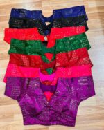 Blouse with Sequence work in vibrant colors