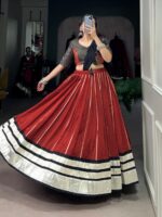 Navratri Nights in Chanderi Style Chaniya Choli
